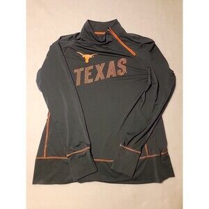 NCAA Texas Longhorns Long Sleeve XL Mens Circuit, Charcoal Orange 1/4 Zip